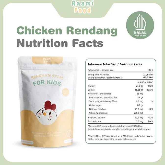 

Raami Food - Paket Berdua 1 Rendang Ayam Suwir dan 1 Rendang daging Suwir Padang TIDAK PEDAS NO MSG