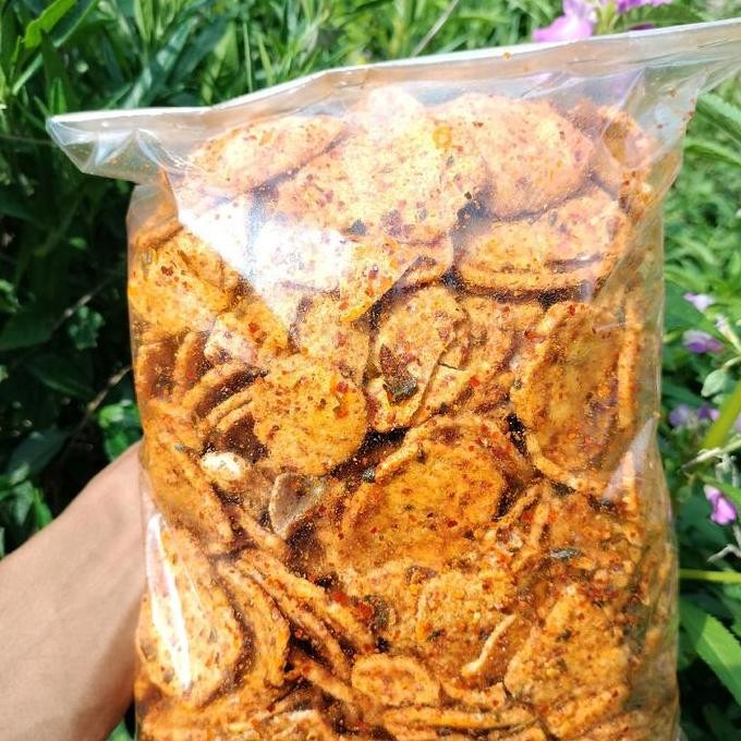 

Basreng keripik koin pedas daun jeruk Food Snacks Cemilan