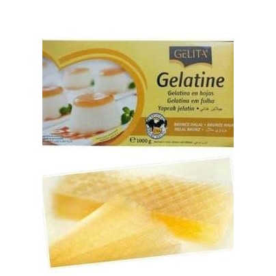 

Gelatin sheet from germany 5 Lembar / gelatine sheet Halal