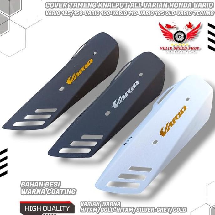 Promo COVER TAMENG KNALPOT TUTUP KNALPOT ALL VARIAN HONDA VARIO BAHAN BESI PNP VARIO 125 150/VARIO 1