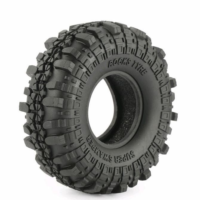 Miliki 4 Pcs Ban Rc Adventure Offroad Scale 1/10 1.9 Super Swamper Rock Tyre