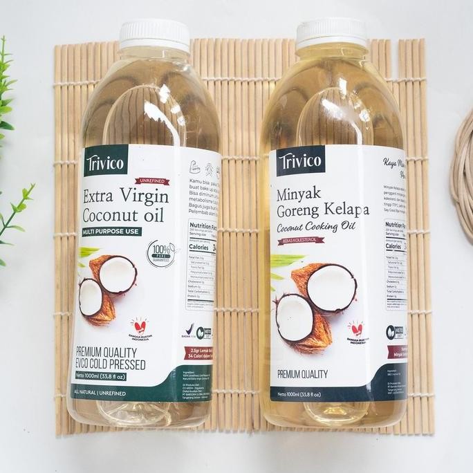 

TRIVCO PAKET 4 MINYAK GORENG 1 LITER DAN VIRGIN COCONUT OIL 1 LITER