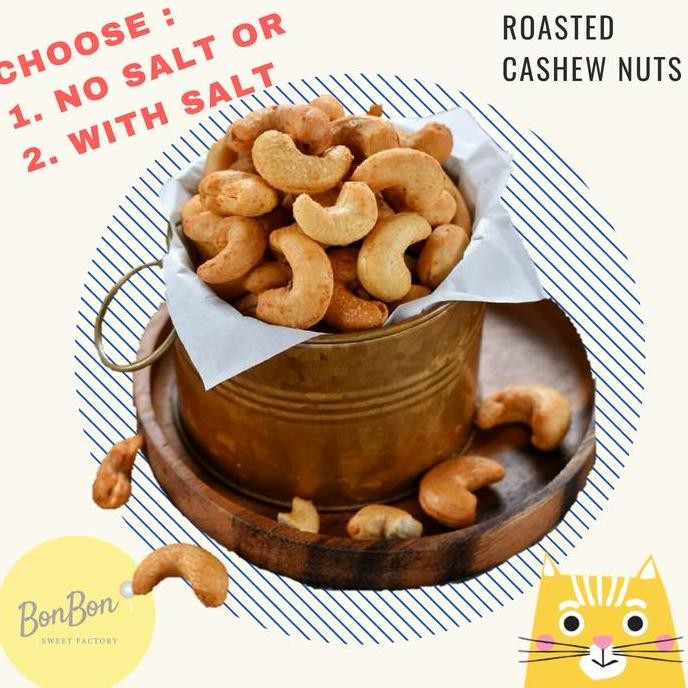 

KACANG MEDE ORIGINAL PANGGANG METE OVEN / ROASTED CASHEW NUTS 250 GRAM