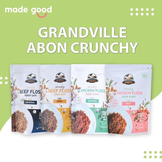 

Grandville Abon Crunchy 100gr - Sapi Ayam Ikan Original Spicy