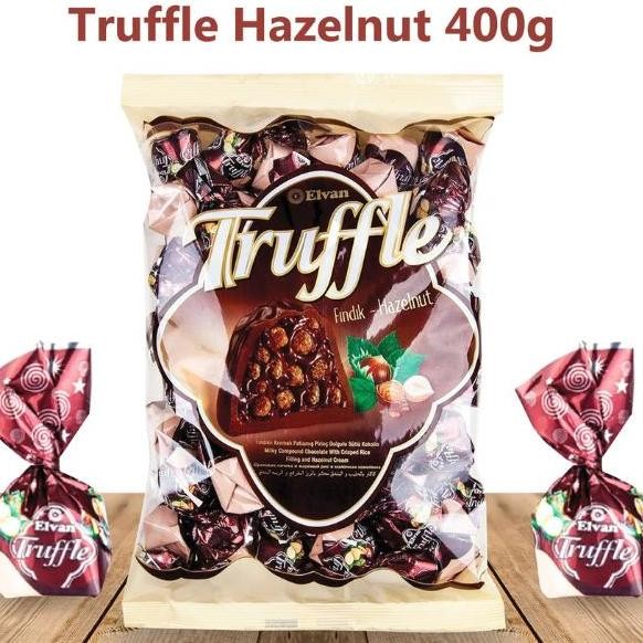 

Coklat Arab Turki Elvan Truffle Chocolate Assortment Caramel Hazelnut Coconut Strawberry 400gr
