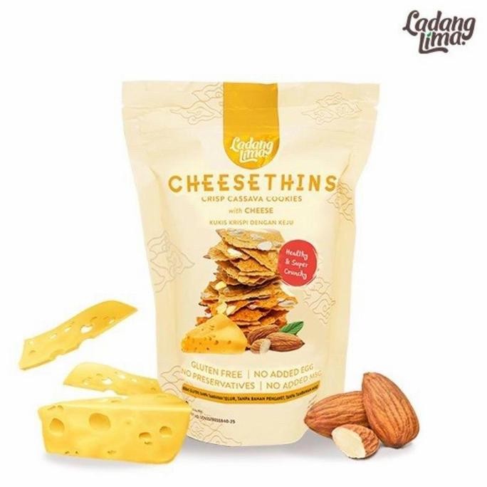 

Ladang Lima Gluten Free CHEESETHINS Healthy Cookies Kue Sehat 80 gr