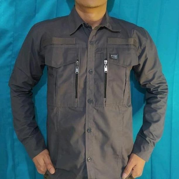 Baju Tactical W-Tac Lengan Panjang Seragam Satpam New Stok