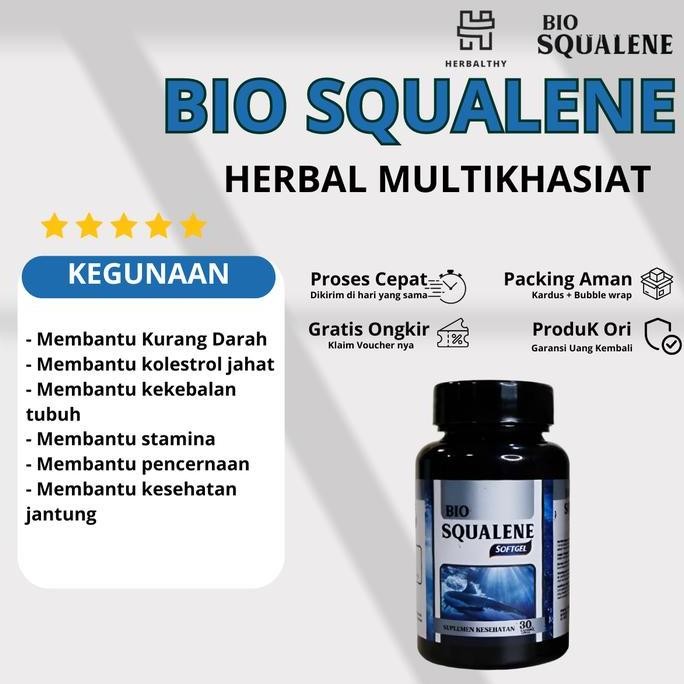 

Terlaris Bio Squalene Softgel Omega 3 Vitamin Minyak Hati Ikan Hiu Fish Oil Untuk Anak Dan Dewasa