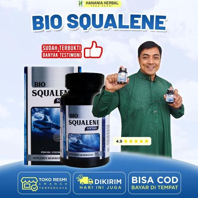 

Terlaris Bio Squalene Minyak Hati Ikan Squalene Vitamin Bpom Halal - Bio Squalene Softgel