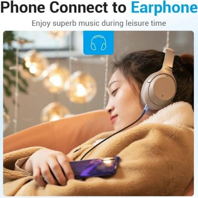 Vention Kabel USB Type C to Aux 3.5mm Male - BGK