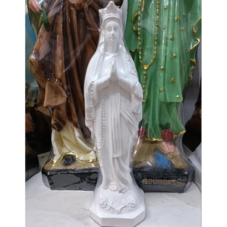 Wdr-75 Uk-75 Patung Maria Lordes Putih 30Cm Rf (0521) - Patung Maria - Patung Yesus - Patung Maria P