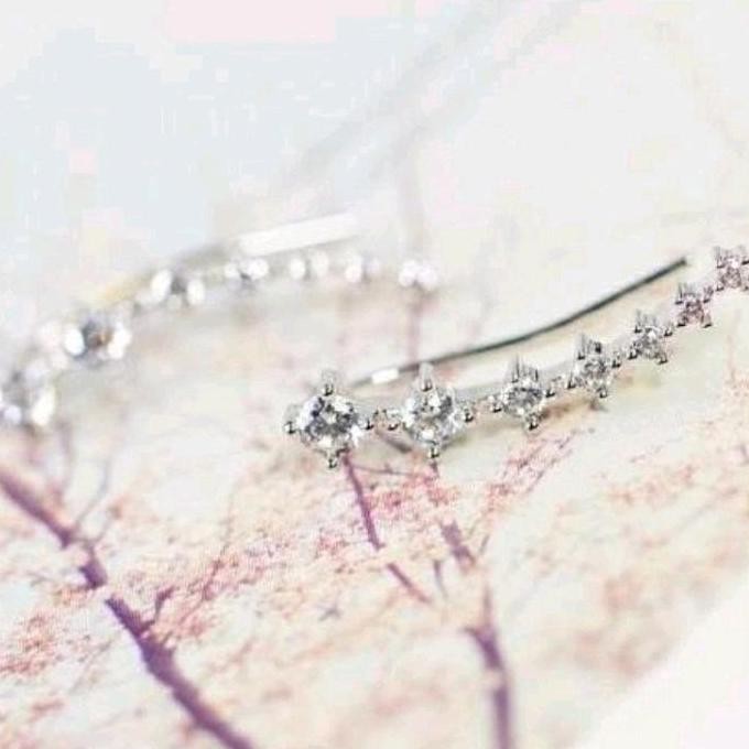 GC ANTING GIWANG TUSUK BERLIAN SIRCON PANJANG ANTING TUSUK MUTIARA PANJANG BERLIAN