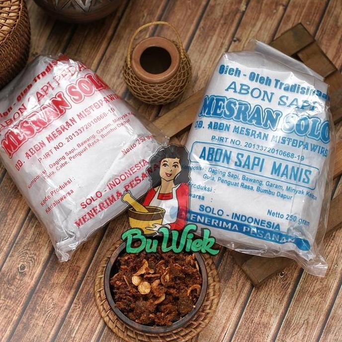 

Abon Sapi Pedas 250 gram Spesial Bu Wiek