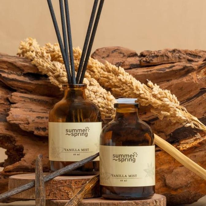 

All Varian Reed Diffuser Summerspring Pengharum Ruangan Aromatherapy 40ML Pewangi Ruangan Tempat Kerja, Ruang Tamu, Kamar Tidur, Kamar Mandi, Toilet GGS