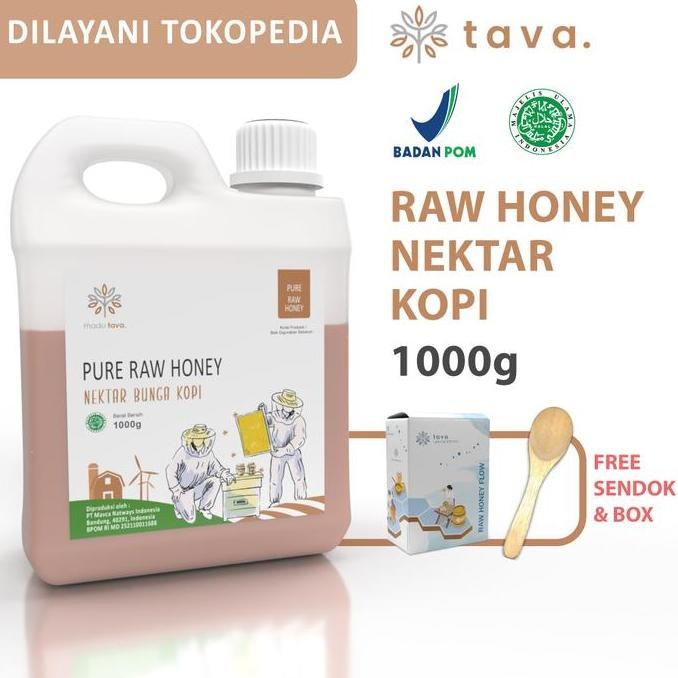 

Madu Murni Tava Nektar Kopi 1kg 100% Pure Raw Honey Asli Alami