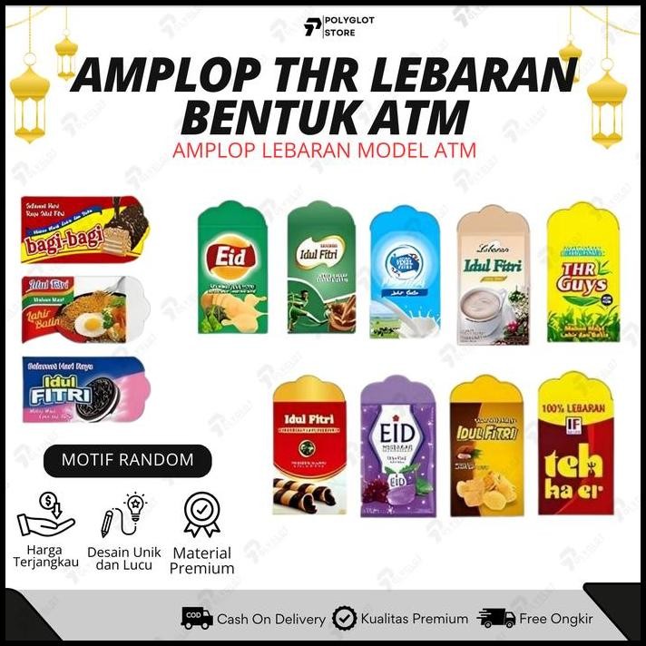 

(40PCS) AMPLOP LEBARAN IDULFITRI MOTIF SNACK / AMPLOP LEBARAN MURAH LUCU UNIK