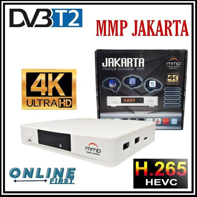 Android Box DVBS2 + DVBT2 MMP Set Top Box Receiver Parabola Berkualitas