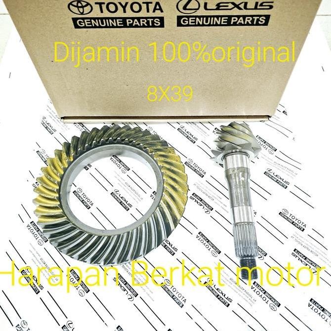 GEAR SET CRWON WHELL GIGI GARDAN 8X39 AVANZA VELOZ XENIA ORIGINAL QUALITY PRODUCK