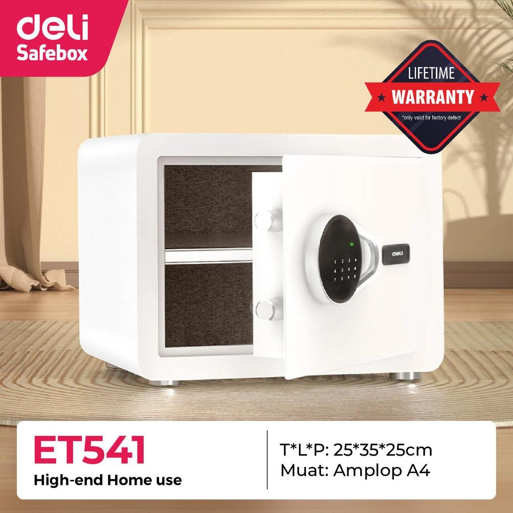 

Gv23 Gtu-712 Brankas Digital Deli Et-541 Putih / Safe Deposit Box / Cash Box Et541 Murah