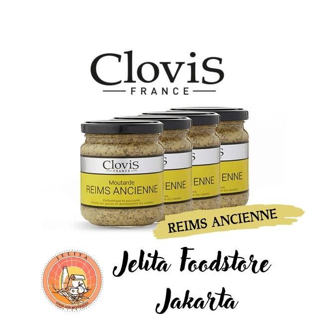 

Clovis Whole Grain Reims A Lancienne Mustard 200Gr France Stok Terbatas