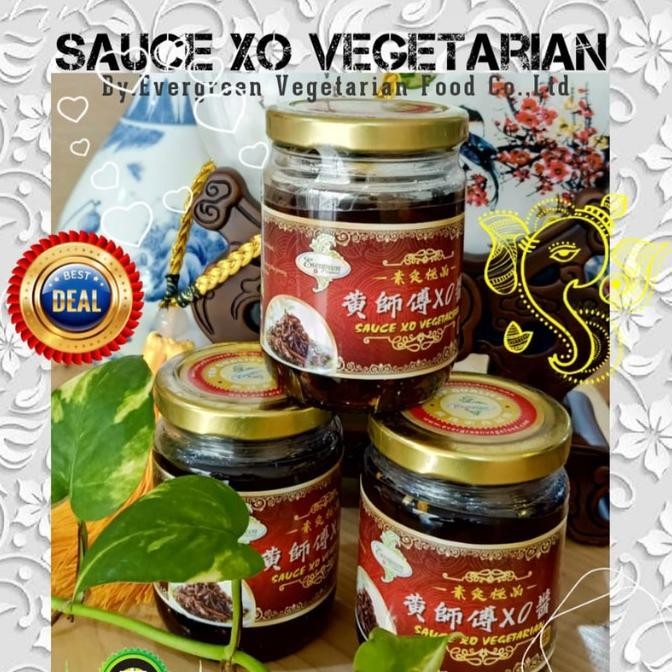 

evergreen sauce xo vegetarian 200gr bumbu perasa saus xo jiang huang terlaris