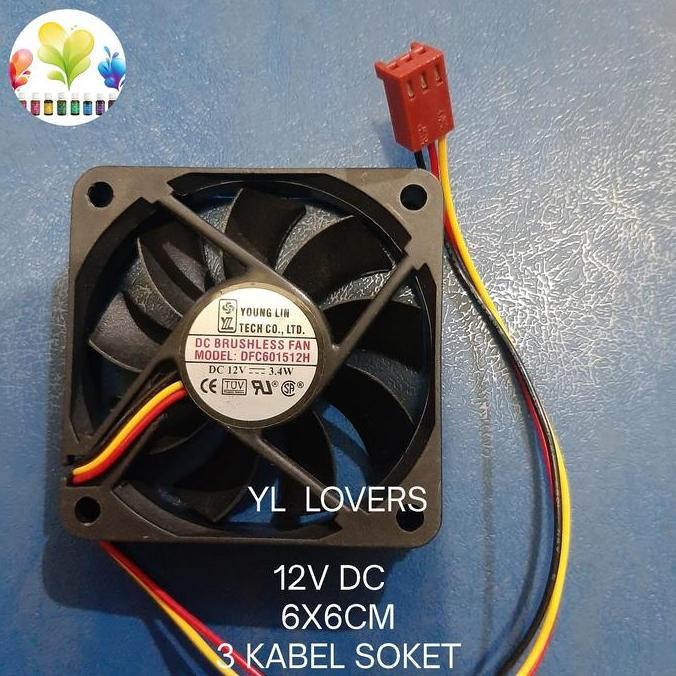 Sale Fan 12V Dc 6X6 Tipis/Kipas 12V Dc/Exhaust 6Cm 12V Dc/ Kipas Dc 12V