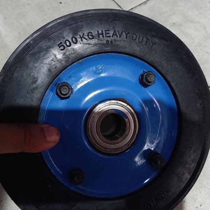 Heavy Duty Trolley Wheel / Roda Lori 8" Swallow 2 Bearing Restock