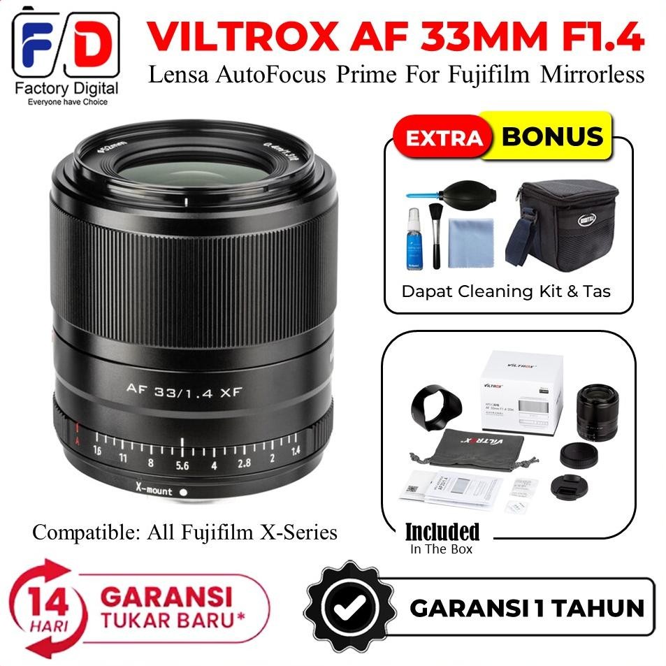Ready Lensa Viltrox Af 33Mm F/1.4 Xf Untuk Fujifilm Sony