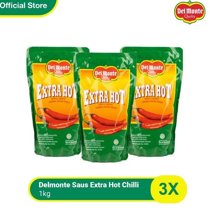 

Diskon! Delmonte Saus Extra Hot Pouch 1 Kg - Isi 3