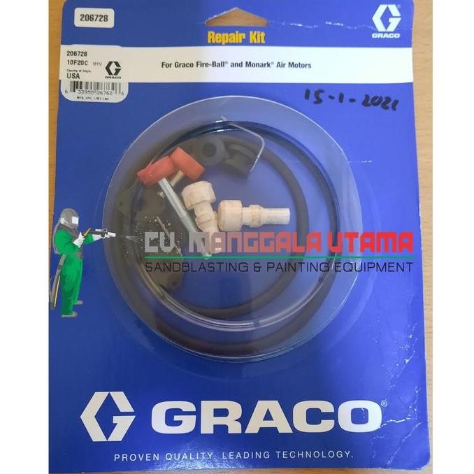 New Graco Repair Kit Monark Air Motor 206728