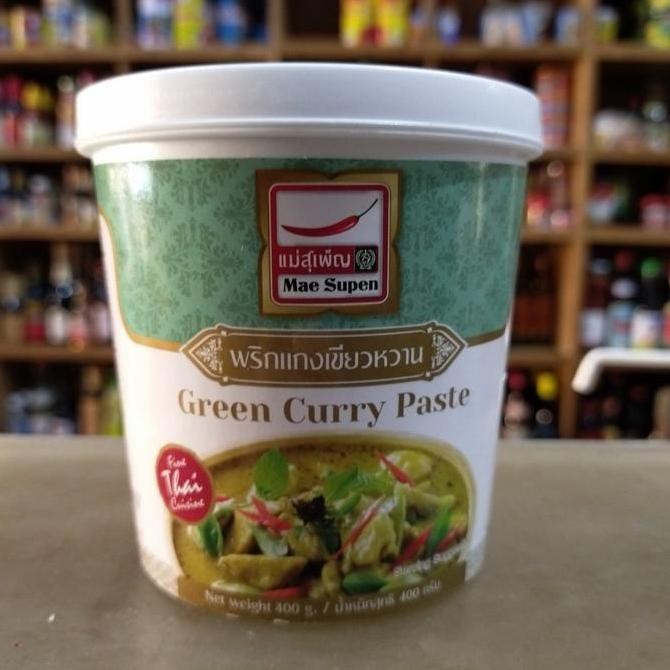

Tersedia Mae Supen Green Curry Paste 400gr
