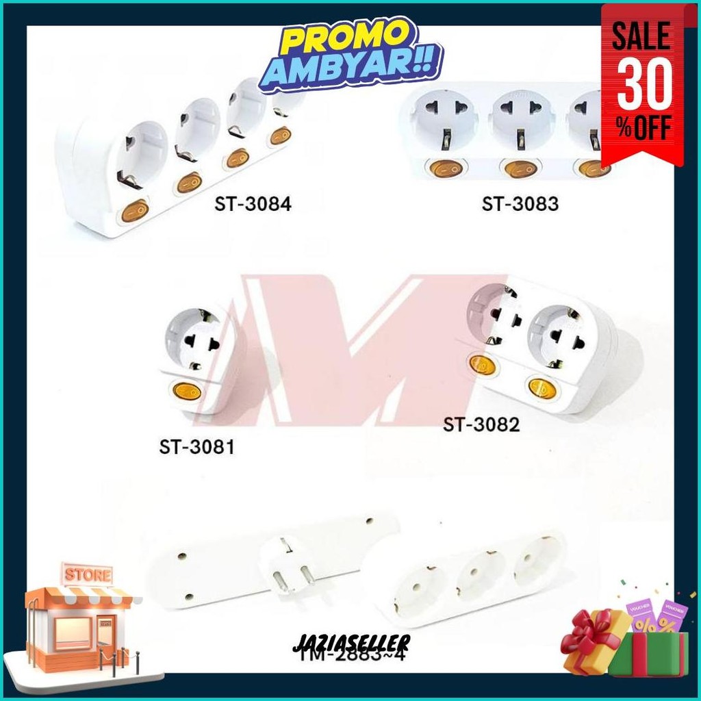 Trm Erke St-3081~3084 T Multi Arde Model Stop Kontak Arde KualitasBagus Original Produk