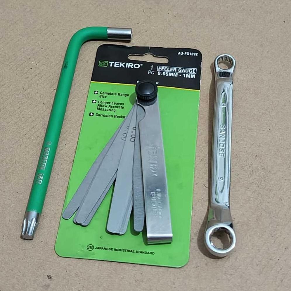 Ready Kunci Stel Klep Tekiro 3 Pcs - Kunci Stelan Klep Tekiro 3 Pcs Alat Stel Klep Motor Set Stel Kl