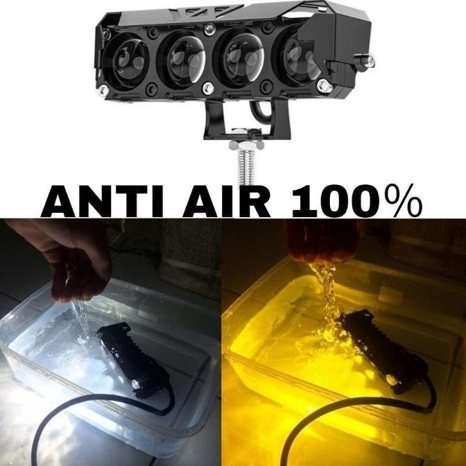 Promo lampu led motor lampu tembak led lampu sorot led lampu tembak mobil lampu led tembak kuning-pu