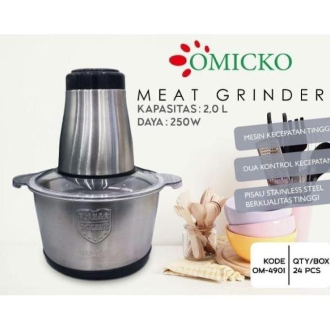 Miliki Omicko Meat Grinder Cincang Coper Daging 2L Om 4901