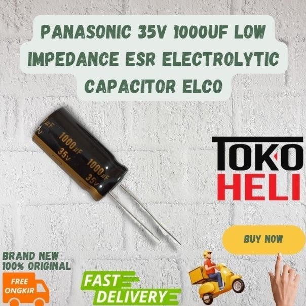 Ready Panasonic 35V 1000Uf Low Impedance Esr Electrolytic Capacitor Elco