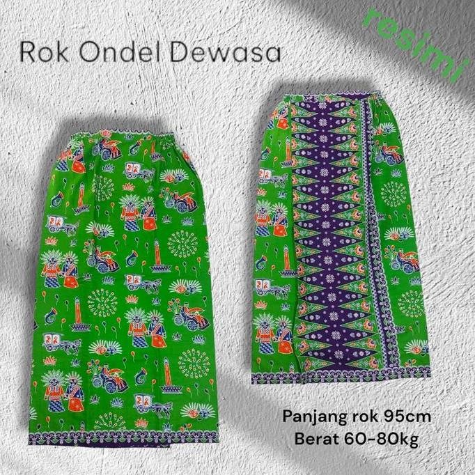 || MONICA / Rok Ondel Ondel Betawi Dewasa Motif Tumpal ||~~~