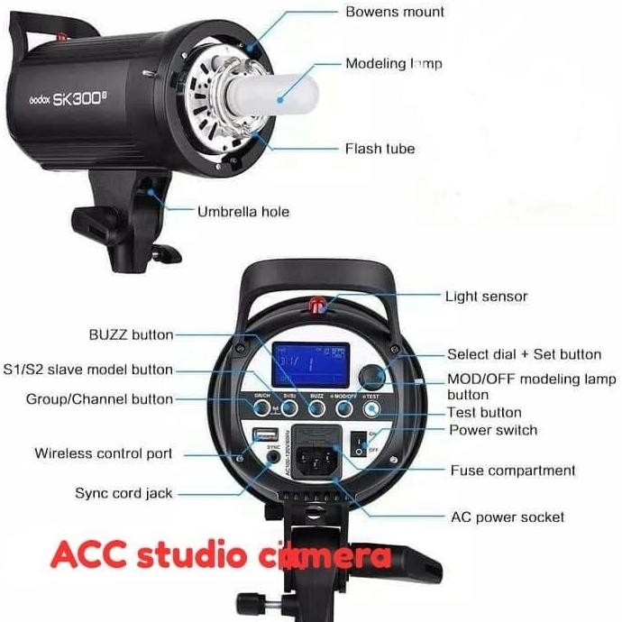 Godox Sk300Ii - Lampu Studio Godox Sk 300 Ii -Sk300 Mark Ii New Stok
