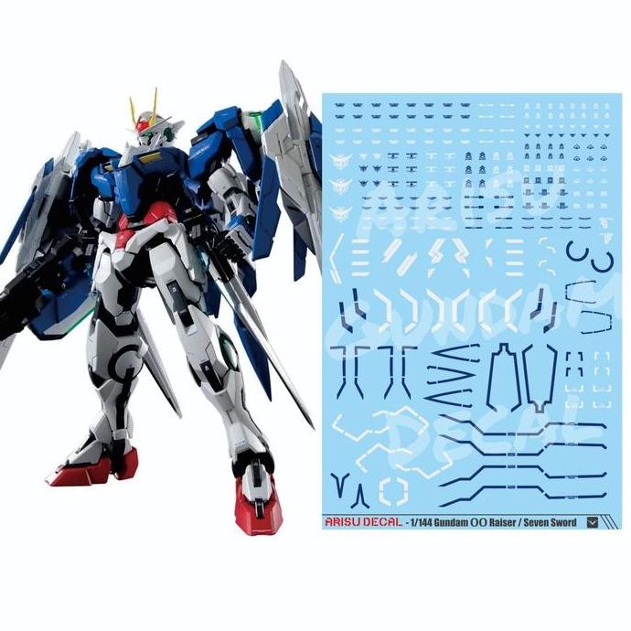 Water Slide Decal Gundam OO Raiser Seven Sword 00 Diver HG RG 1/144