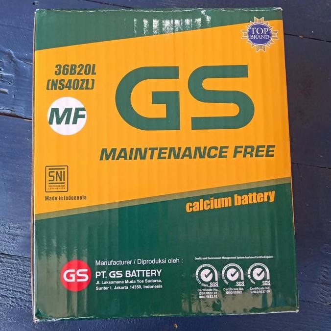 NEW Aki mobil /Genset/ GS Astra MF NS40ZL/ 36B20L/ GS NS 40ZL/ GS NS 40 ZL