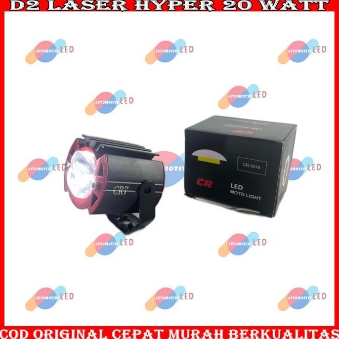 Promo ORIGINAL D2 LASER HYPER 2 LENSA 1MATA 20 WATT LAMPU TEMBAK LASER D2 MINI LED LASER MINI LASER 