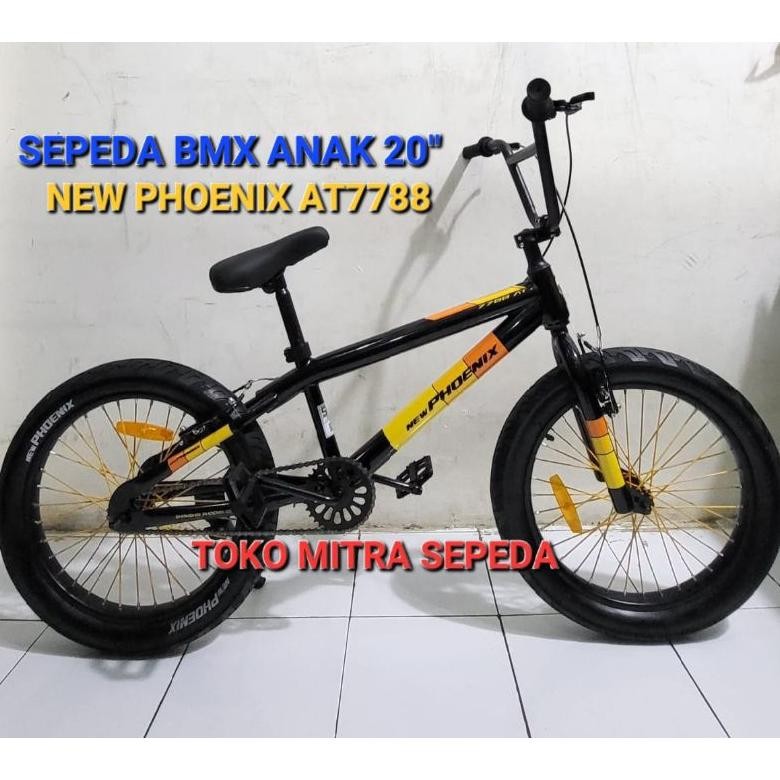 Sepeda Anak Laki Laki New Phoenix NP 7788 BMX 20 Inch Ban Jumbo 3.0 Usia 8-12 Tahun