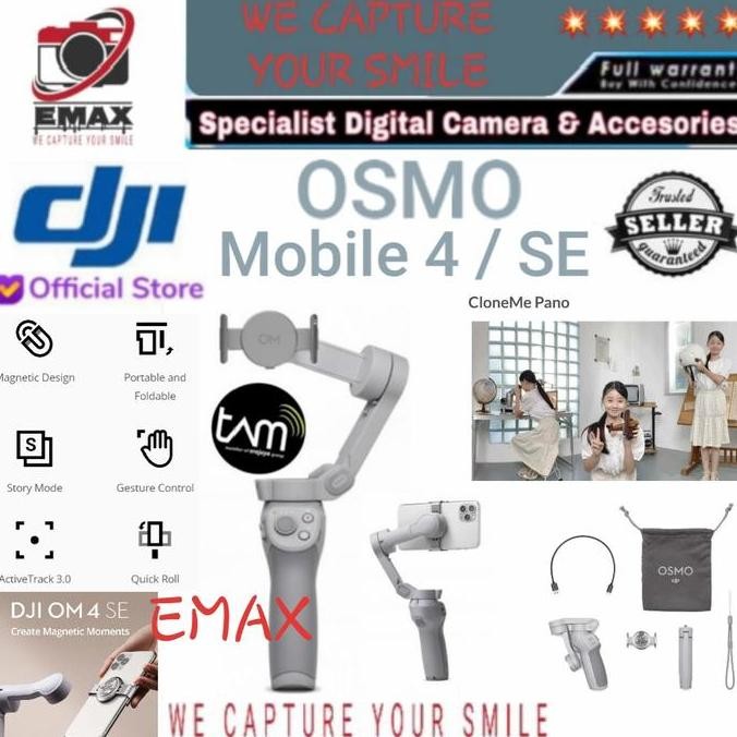 Dji Osmo Mobile 4 / Se Gimbal Stabilizer Smartphone Dji Om4 Se Om 4Se New Stok