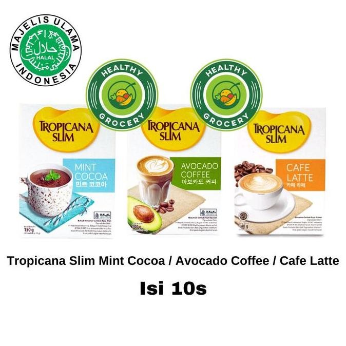 

hanya disini] Tropicana Slim Avocado Coffee 140gr Isi 10 Sachet /Tropicana Slim Mint Cocoa 150gr Isi 10s