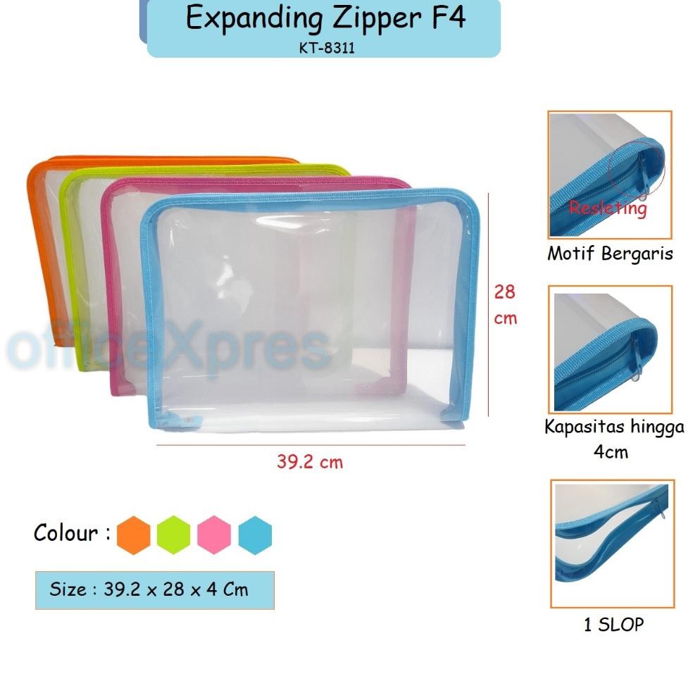Map Zipper F4 / Map Sleting / Map Resleting Zipper Bag 8311 / Map File Folio / Map Dokumen
