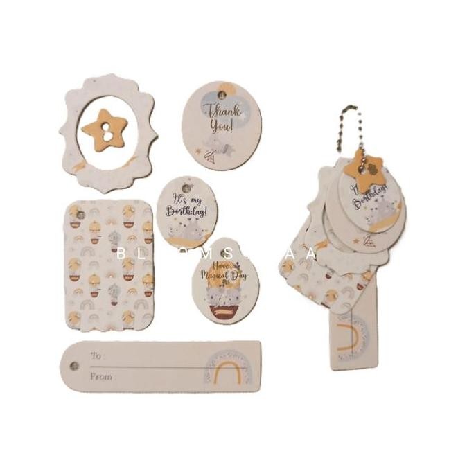Hang Tag Bundle Birthday Hampers Gift Tag Set Gantungan Kartu Ucapan Ulang Tahun Souvenir Hadiah Ham