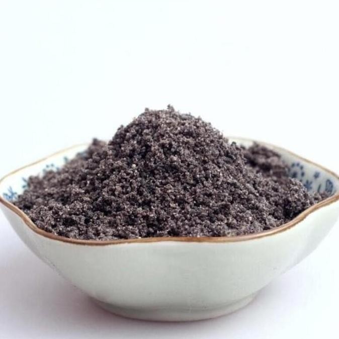 

((((()paling dicari] Wijen Hitam Sangrai Bubuk / Black Sesame Powder Roasted 1kg