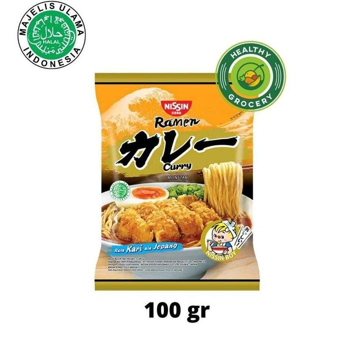 Buruan serbu] Nissin Ramen Curry 100gr / Mie Instan Rasa Kari Ala Jepang
