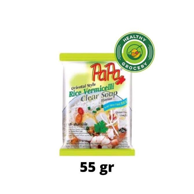

siap kirim] Papa Rice Vermicelli Clear Soup 55gr / Bihun Instant Rasa Sup