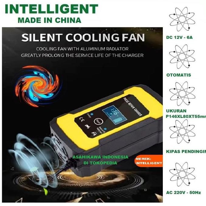 INTELLIGENT FAST CHARGER ACCU CAS AKI MOBIL MOTOR CHARGER AKI OTOMATIS